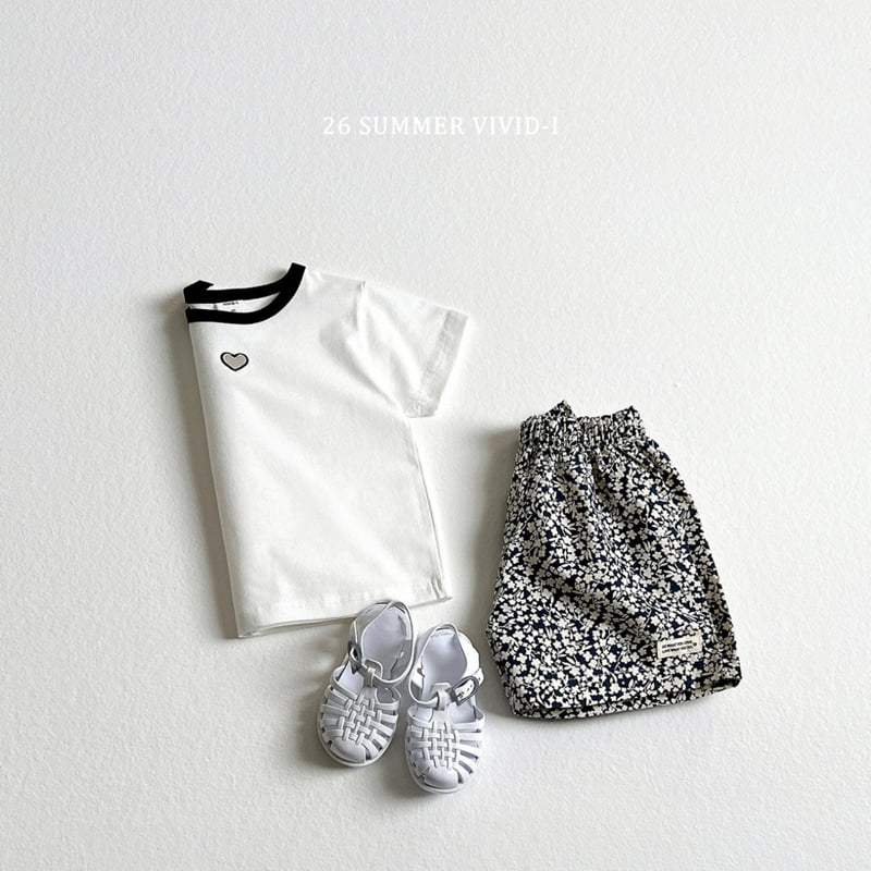 Vivid I - Korean Children Fashion - #todddlerfashion - Heart Punching Short Sleeve Tee - 8