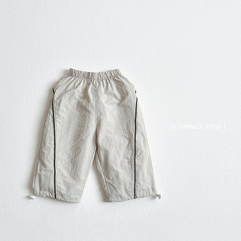 Vivid I - Korean Children Fashion - #todddlerfashion - Nylon Line Track Pants - 7