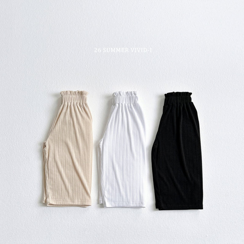 Vivid I - Korean Children Fashion - #todddlerfashion - Pleated Banding Wide Pants - 3