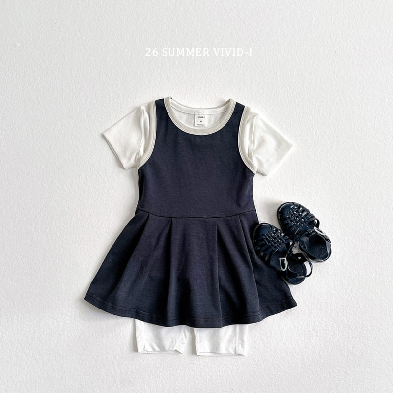 Vivid I - Korean Children Fashion - #todddlerfashion - Tennis Sleeveless One-piece - 12