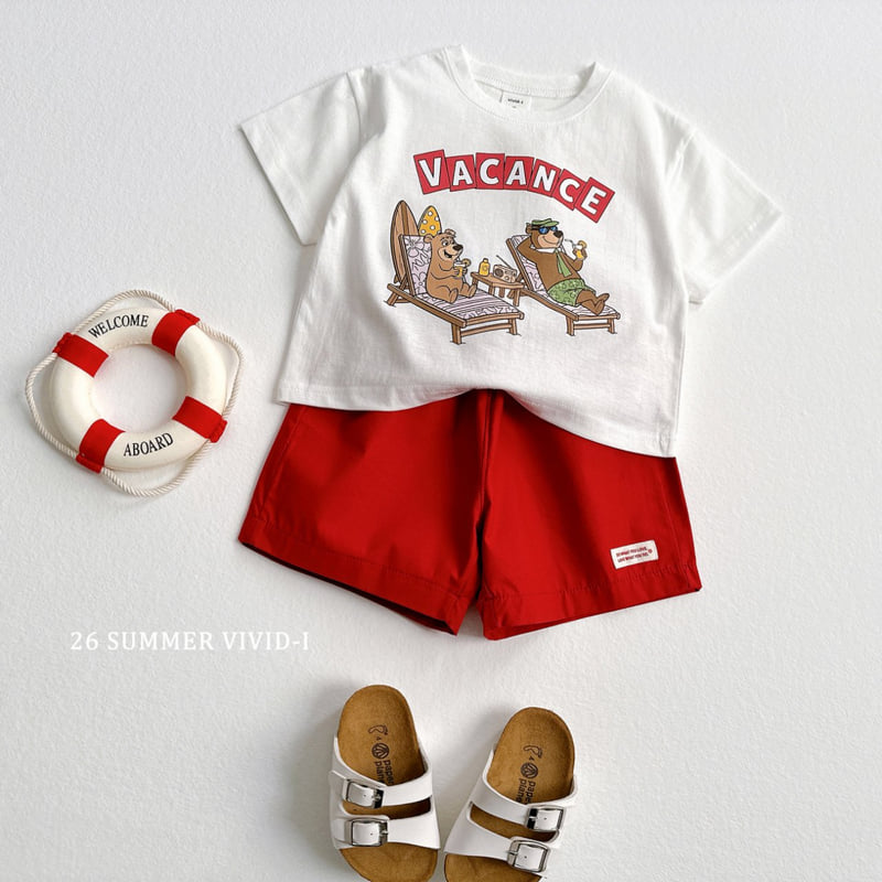 Vivid I - Korean Children Fashion - #todddlerfashion - Vacation Bear Tee - 8