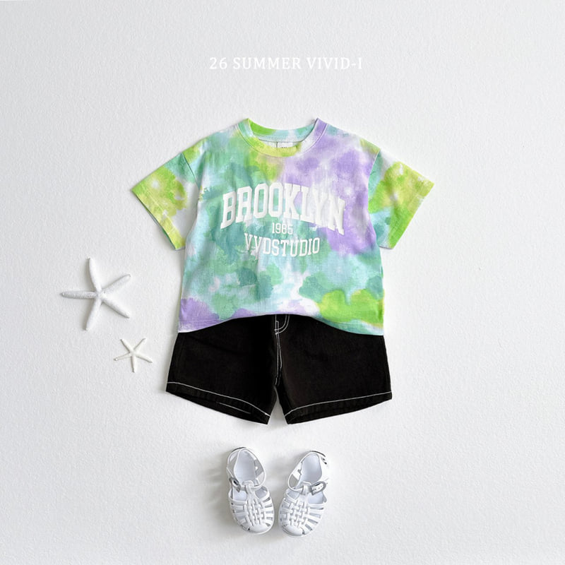 Vivid I - Korean Children Fashion - #todddlerfashion - Tie-Dye Print Set - 10