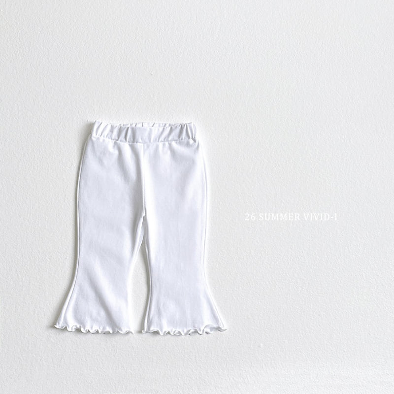 Vivid I - Korean Children Fashion - #prettylittlegirls - Spandex Frill Cropped Pants - 4