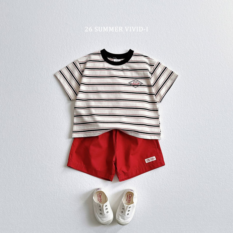 Vivid I - Korean Children Fashion - #toddlerclothing - Point Label Shorts - 6