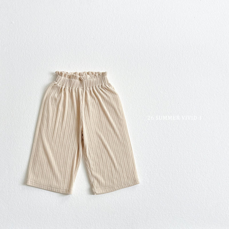 Vivid I - Korean Children Fashion - #todddlerfashion - Pleated Banding Wide Pants - 4