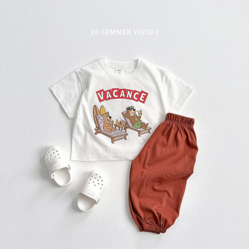 Vivid I - Korean Children Fashion - #toddlerclothing - Vacation Bear Tee - 9