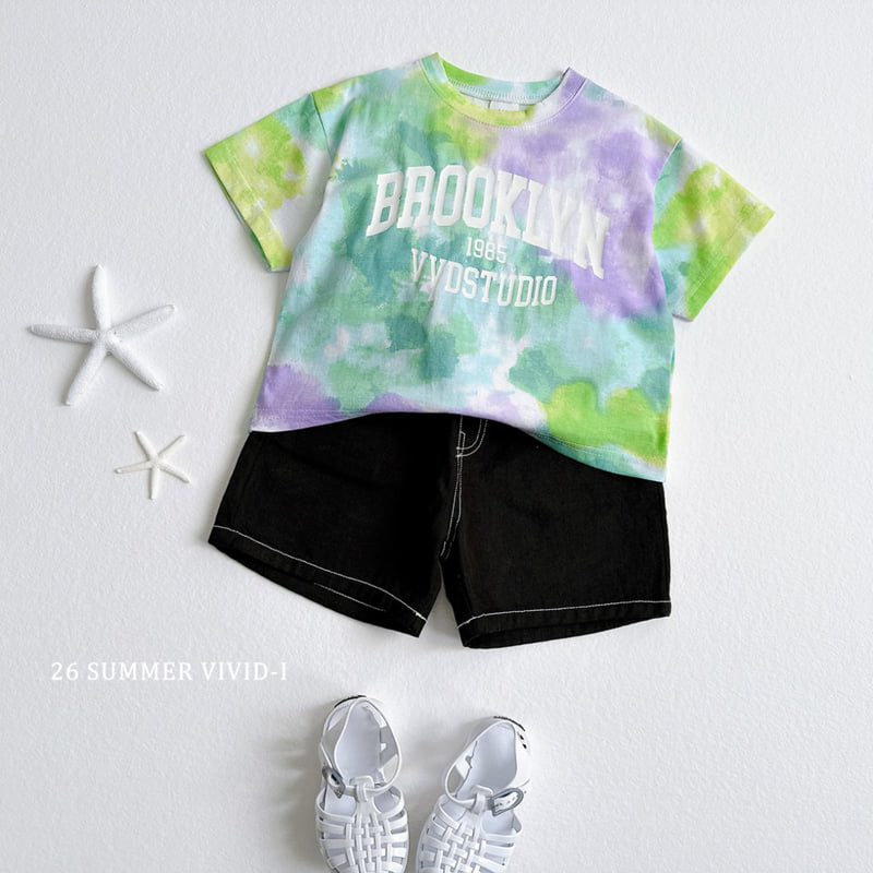 Vivid I - Korean Children Fashion - #toddlerclothing - Tie-Dye Print Set - 11