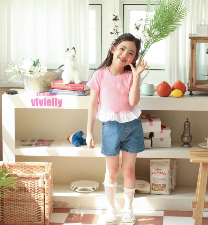 Vivielly - Korean Children Fashion - #Kfashion4kids - Sara Frill Tee - 9