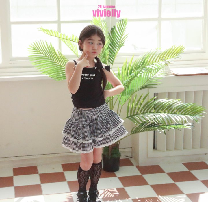 Vivielly - Korean Children Fashion - #Kfashion4kids - Milk Ribbon Sleeveless - 6