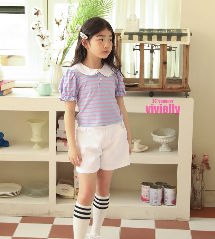Vivielly - Korean Children Fashion - #Kfashion4kids - Laura Collar Tee - 10
