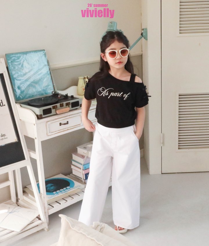 Vivielly - Korean Children Fashion - #Kfashion4kids - Vanessa Off-Shoulder Tee - 6