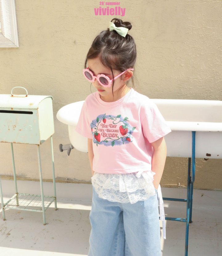 Vivielly - Korean Children Fashion - #childofig - Strawberry Tee - 8