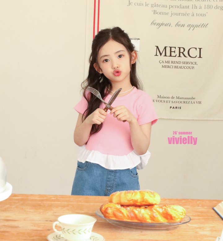 Vivielly - Korean Children Fashion - #childofig - Sara Frill Tee