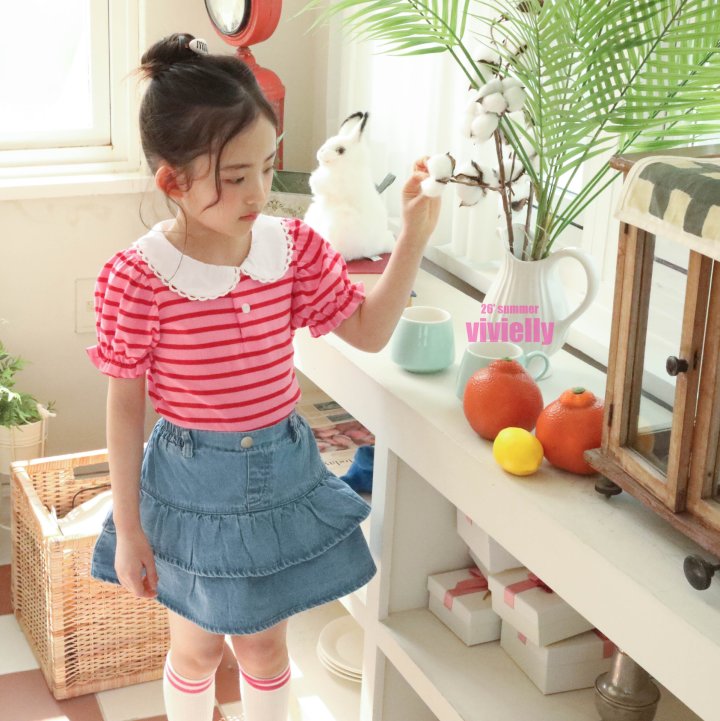 Vivielly - Korean Children Fashion - #childofig - Laura Collar Tee