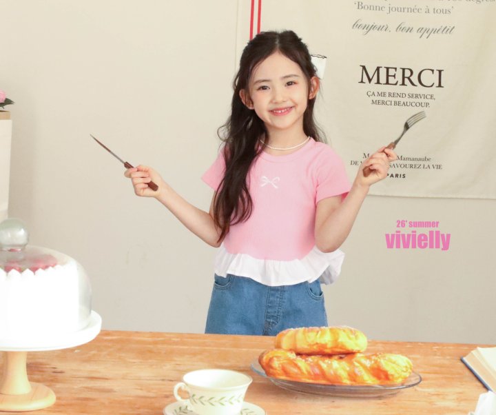 Vivielly - Korean Children Fashion - #designkidswear - Sara Frill Tee - 3