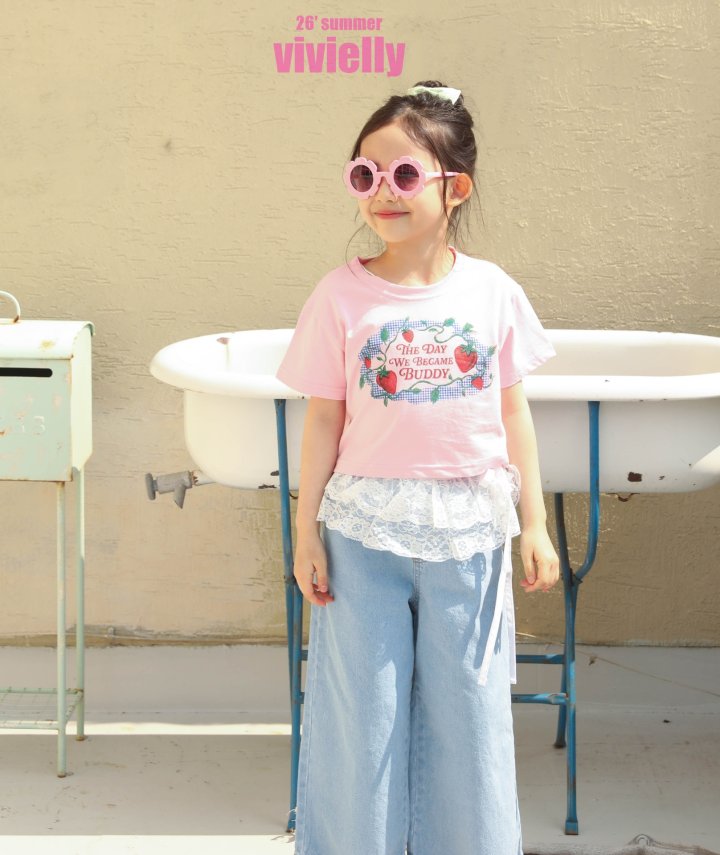 Vivielly - Korean Children Fashion - #designkidswear - Dana Heart Pants (Denim) - 12