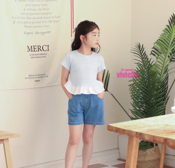 Vivielly - Korean Children Fashion - #discoveringself - Jenny Frill Tee - 6