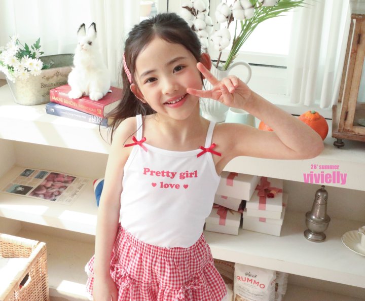 Vivielly - Korean Children Fashion - #discoveringself - Milk Ribbon Sleeveless