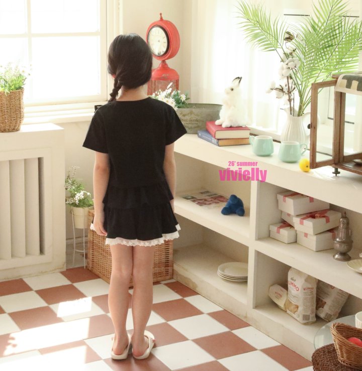 Vivielly - Korean Children Fashion - #designkidswear - Lily Skirt Pants - 4
