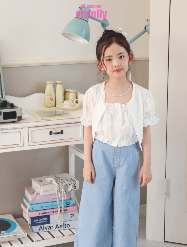 Vivielly - Korean Children Fashion - #fashionkids - Romantic Blouse - 10