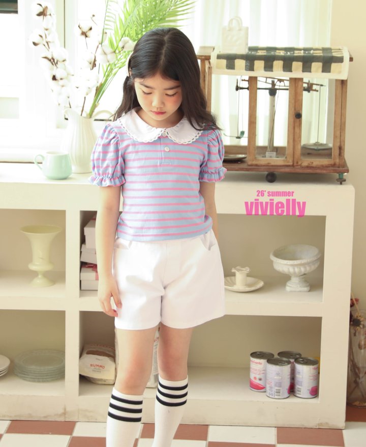 Vivielly - Korean Children Fashion - #fashionkids - Lara Ribbon Shorts (White) - 3