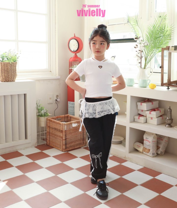 Vivielly - Korean Children Fashion - #kidsshorts - Juju Lace Pants - 8