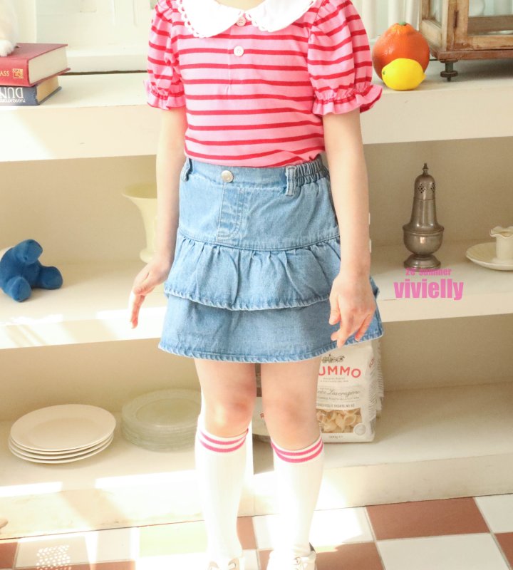 Vivielly - Korean Children Fashion - #kidsshorts - Honey Cancan Skirt