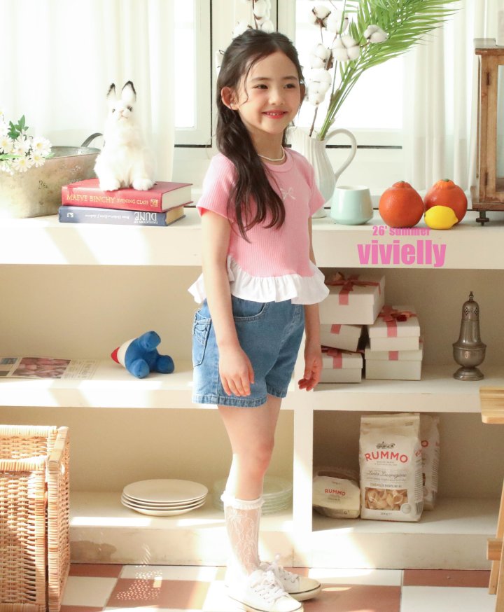 Vivielly - Korean Children Fashion - #kidsstore - Sara Frill Tee - 7