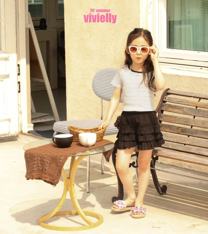 Vivielly - Korean Children Fashion - #kidsstore - Bibi Shoulder Tee - 6