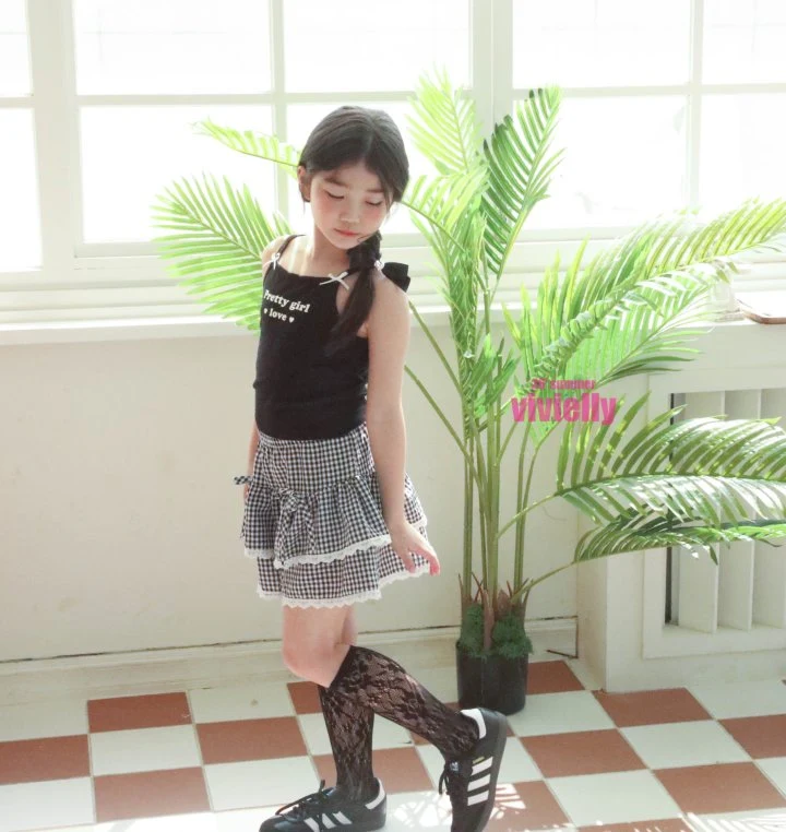 Vivielly - Korean Children Fashion - #kidsshorts - Milk Ribbon Sleeveless - 4