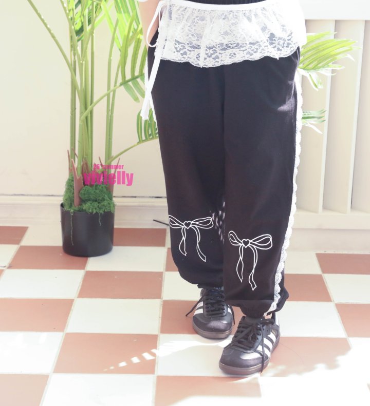 Vivielly - Korean Children Fashion - #kidzfashiontrend - Juju Lace Pants - 10