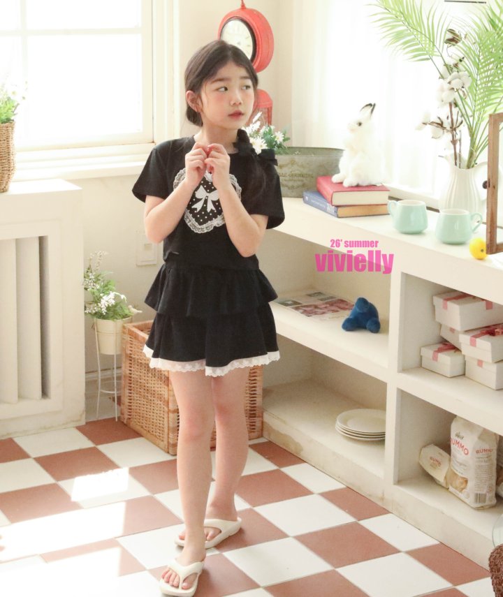 Vivielly - Korean Children Fashion - #kidzfashiontrend - Lily Skirt Pants - 8