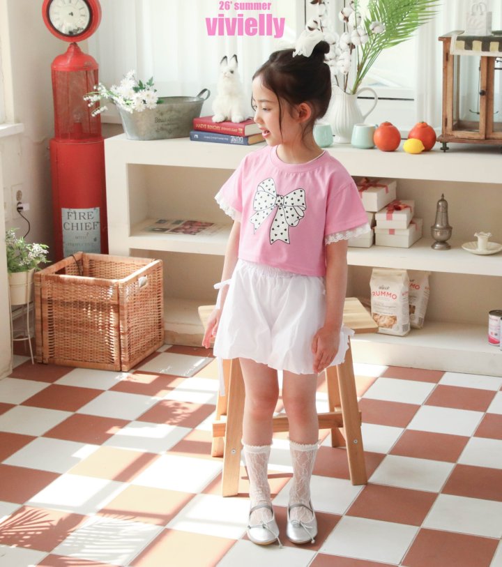 Vivielly - Korean Children Fashion - #kidsstore - Tinkerbell Skirt Pants - 4