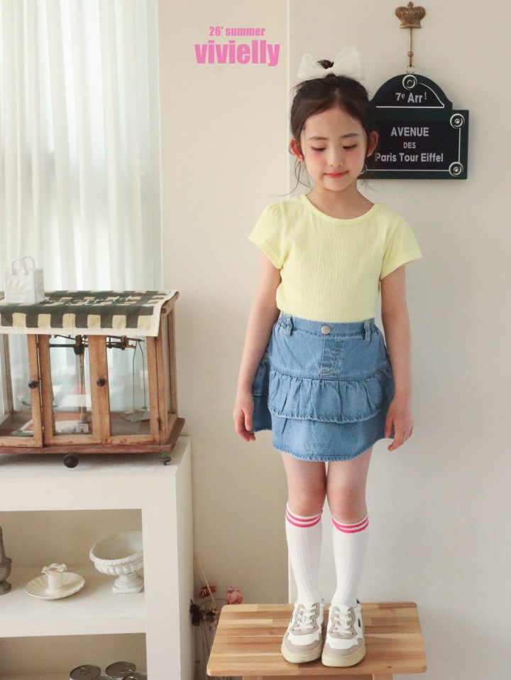 Vivielly - Korean Children Fashion - #kidzfashiontrend - Honey Cancan Skirt - 3