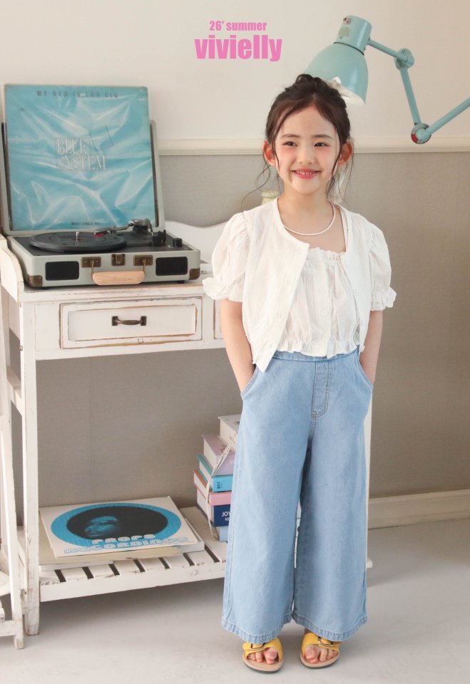 Vivielly - Korean Children Fashion - #littlefashionista - Dana Heart Pants (White) - 7