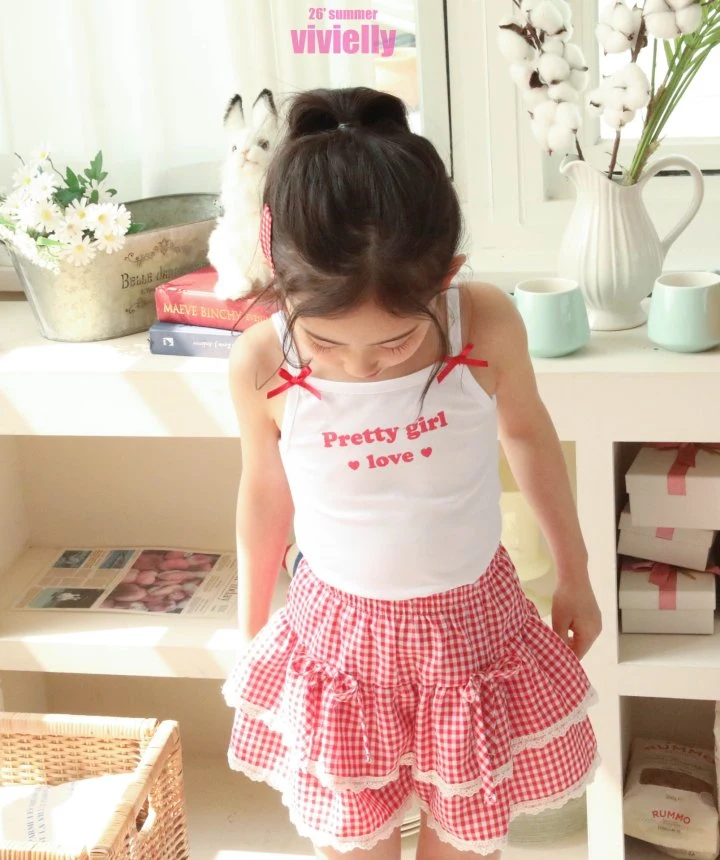 Vivielly - Korean Children Fashion - #magicofchildhood - Milk Ribbon Sleeveless - 8