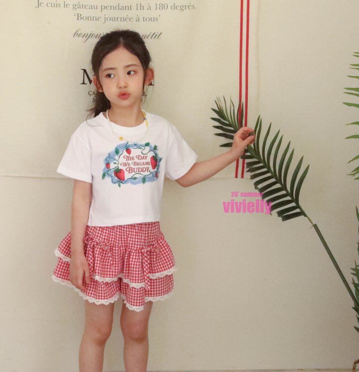 Vivielly - Korean Children Fashion - #minifashionista - Strawberry Tee - 3