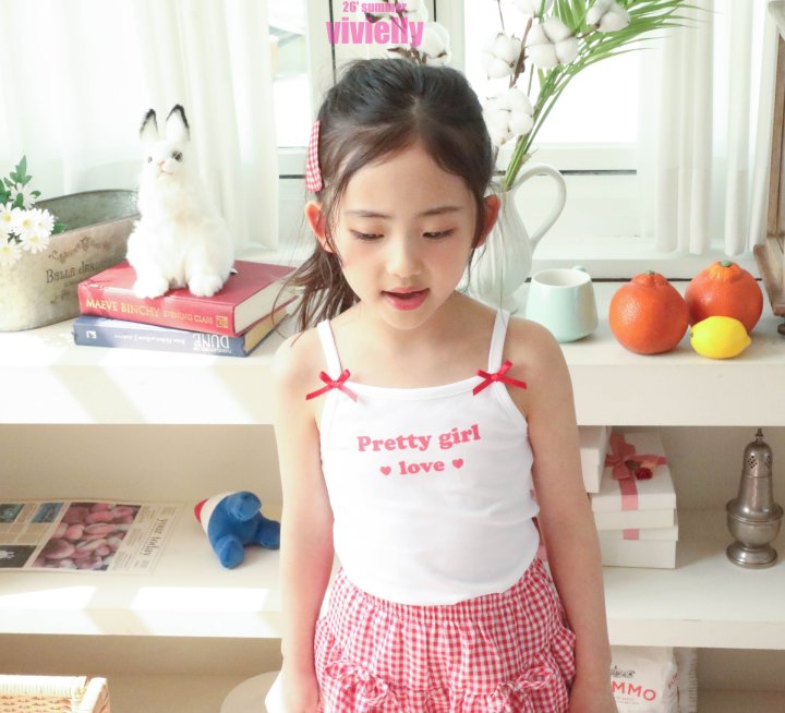 Vivielly - Korean Children Fashion - #prettylittlegirls - Milk Ribbon Sleeveless - 10
