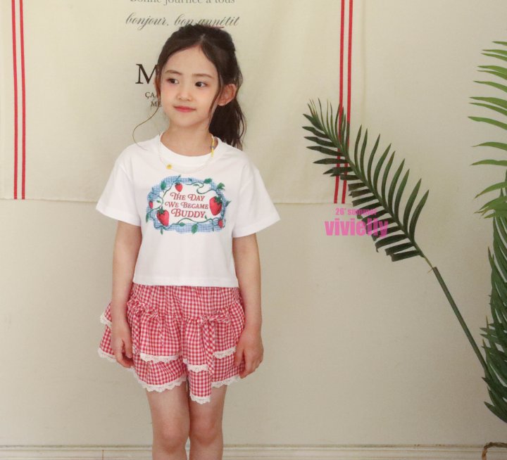 Vivielly - Korean Children Fashion - #todddlerfashion - Strawberry Tee - 5