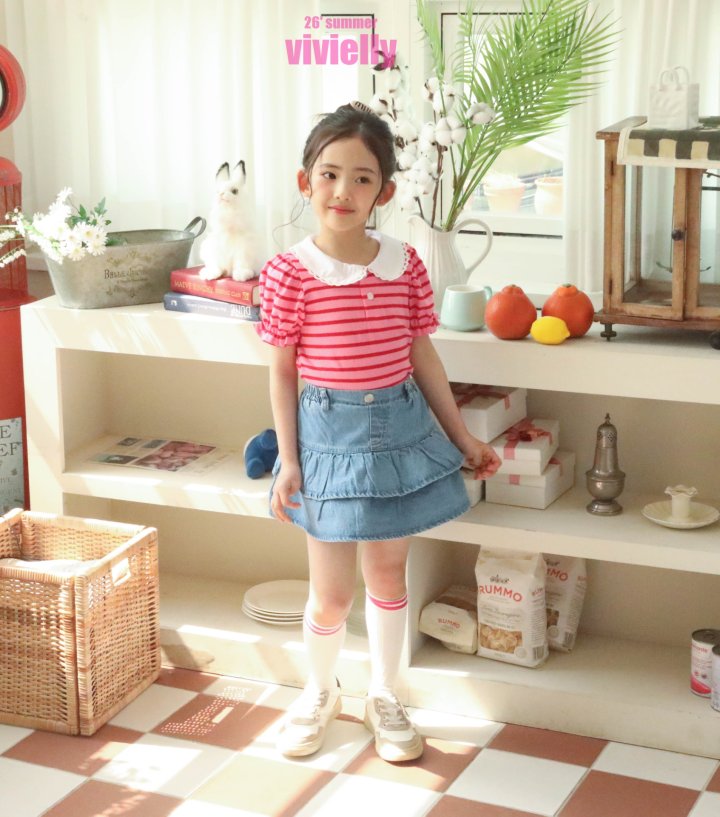 Vivielly - Korean Children Fashion - #toddlerclothing - Honey Cancan Skirt - 10