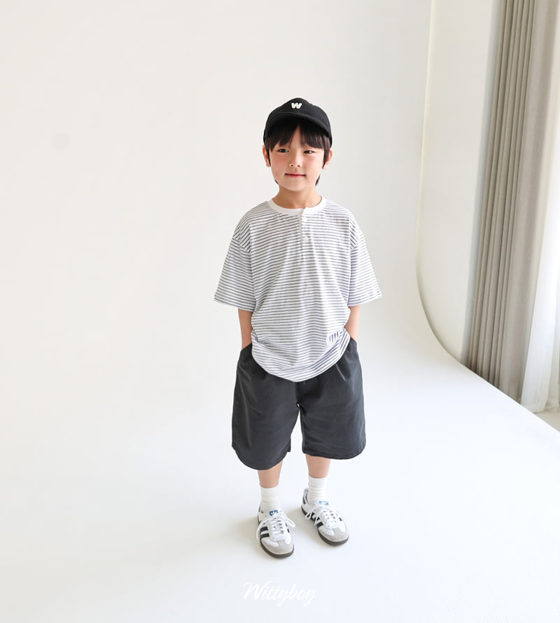 Witty Boy - Korean Children Fashion - #Kfashion4kids - Henley Neck Tee - 5