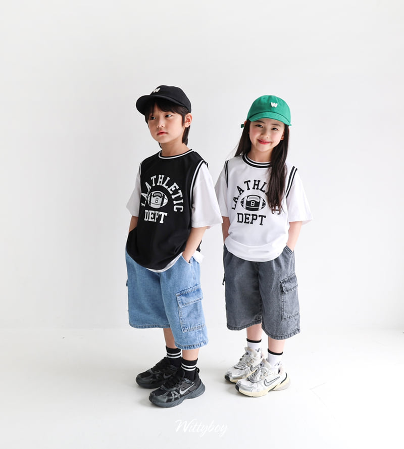 Witty Boy - Korean Children Fashion - #Kfashion4kids - Bermuda Cargo Denim Pants - 3