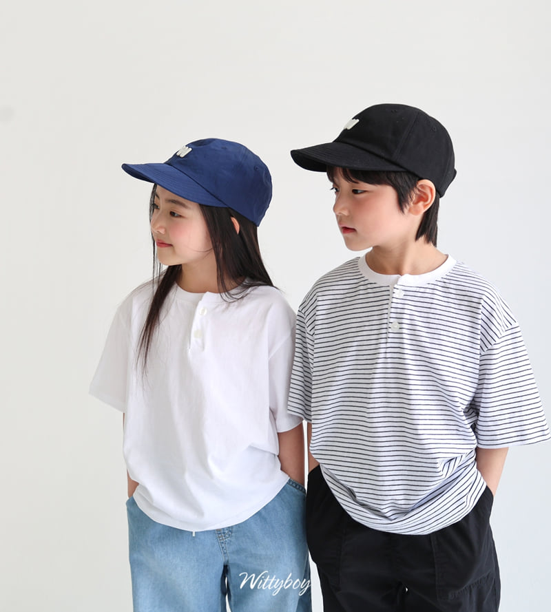 Witty Boy - Korean Children Fashion - #childofig - Henley Neck Tee - 10