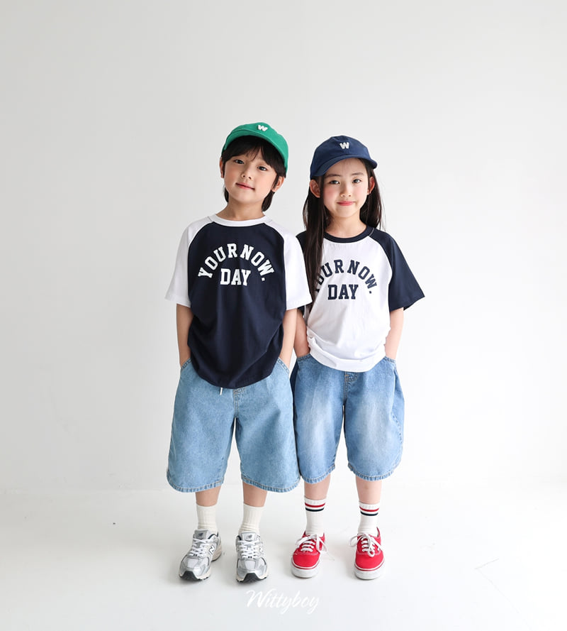 Witty Boy - Korean Children Fashion - #childofig - Washed Double Line Denim Pants - 3