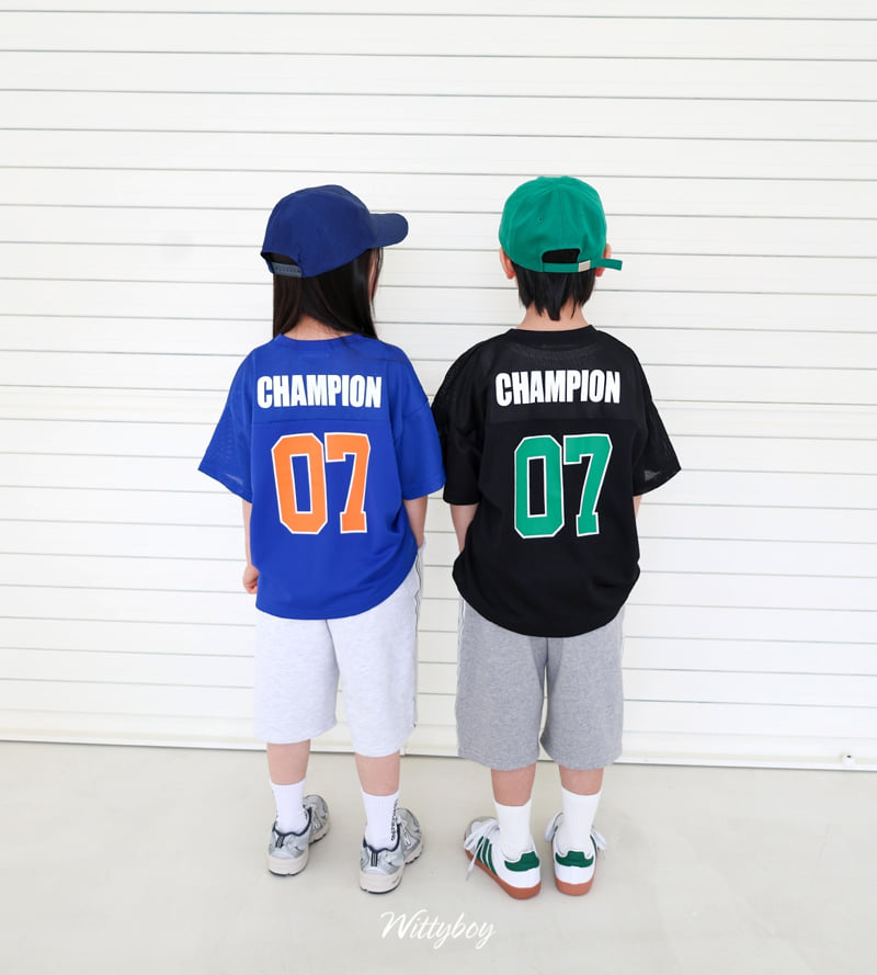 Witty Boy - Korean Children Fashion - #childofig - Champion Mesh Tee - 7