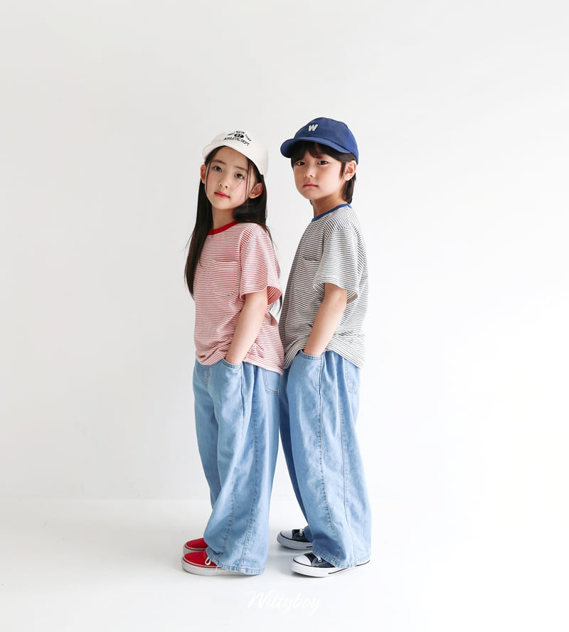 Witty Boy - Korean Children Fashion - #childofig - Kitsch Stripe Tee - 6