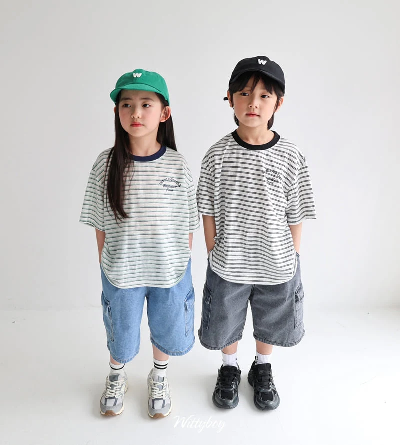 Witty Boy - Korean Children Fashion - #childofig - Double Stripe Tee - 12