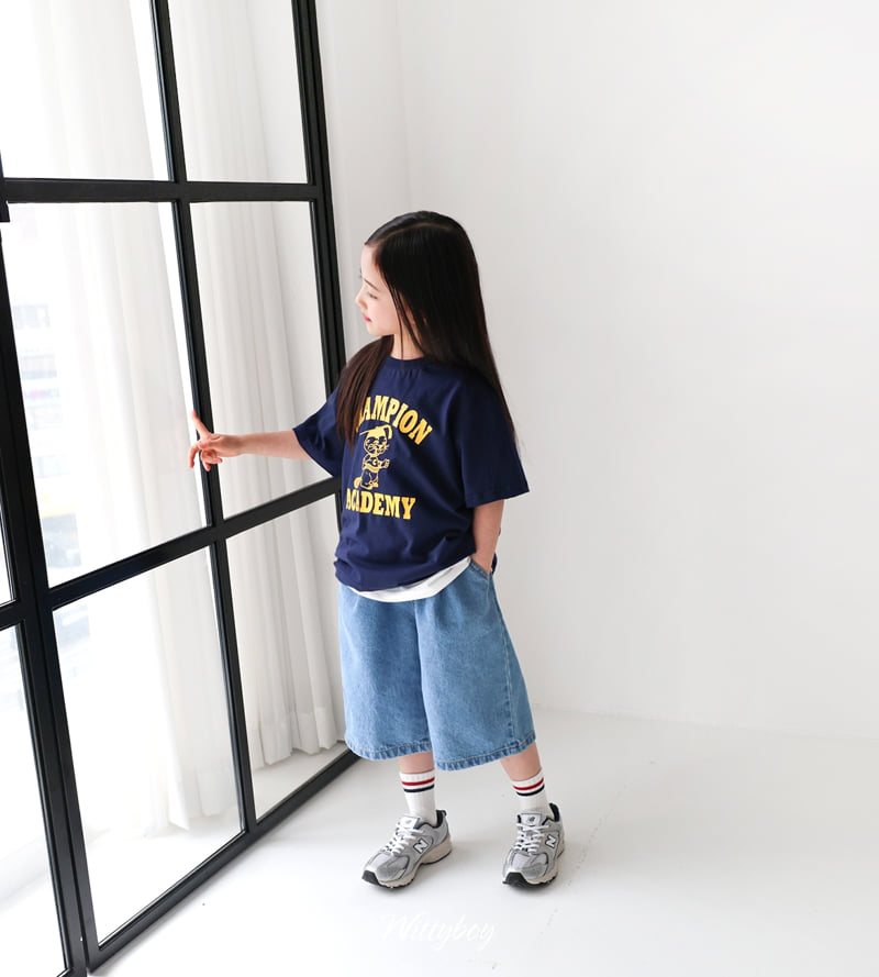 Witty Boy - Korean Children Fashion - #childrensboutique - Original Bermuda Denim Pants - 3