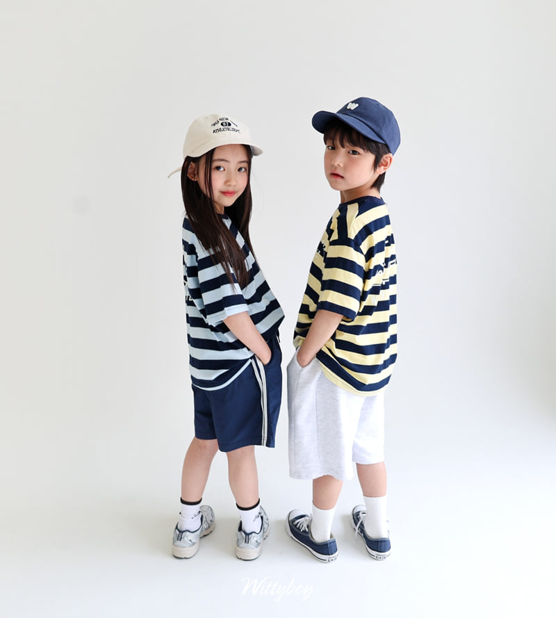 Witty Boy - Korean Children Fashion - #childrensboutique - Sporty Double Line Pants - 8