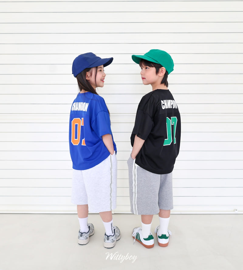 Witty Boy - Korean Children Fashion - #childrensboutique - Champion Mesh Tee - 8